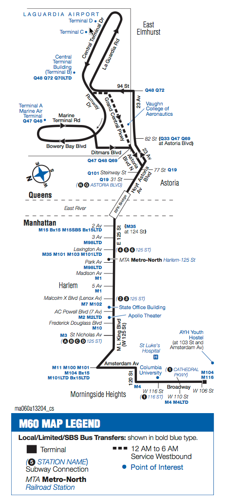 Q33 Bus Route Map To/From Laguardia | Lattice 2014